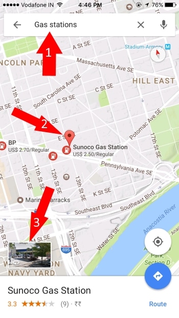 Как посмотреть просмотр улиц на Google Картах на iPhone или iPad [3D View]