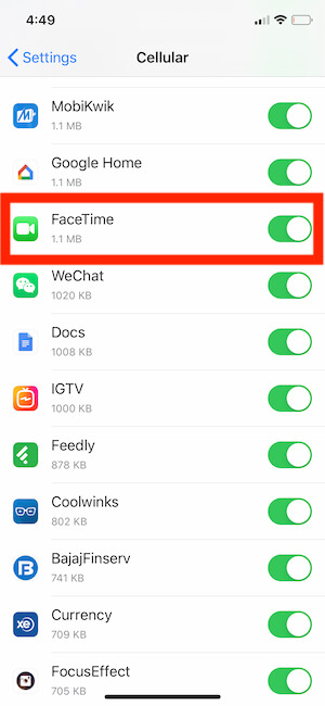 FaceTime «Сбой вызова» на iPhone 12 (Pro / Max), XR, 11 Pro Max, XS Max, 8