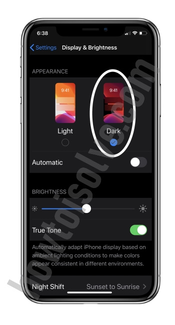Как включить темный режим на iPhone X в iOS 14 / 13.7