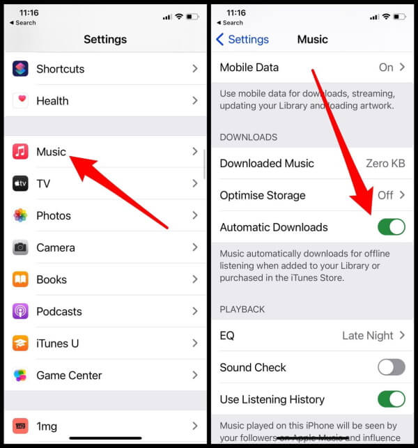 iOS 14/13 Как автоматически загрузить песню Apple Music Offline на iPhone iPad