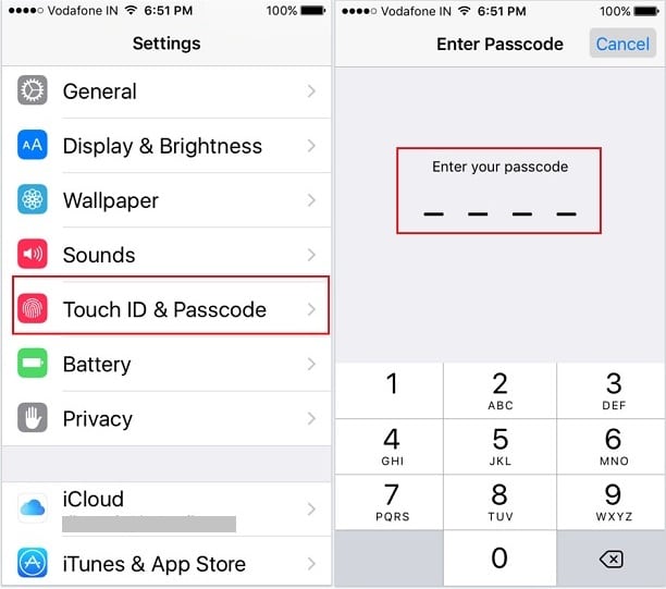 Выключите / включите Touch ID, чтобы загрузить и купить приложение на iPhone