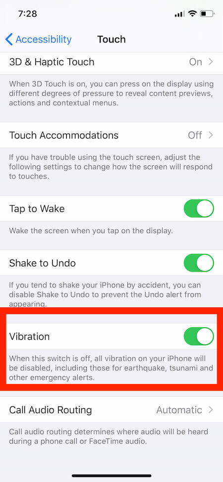 Исправить iOS 14 iPhone, не вибрирующий при входящем звонке или тексте