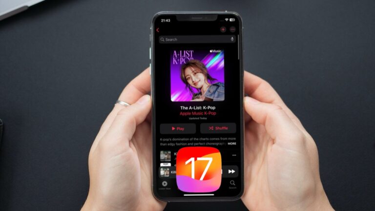 Просмотр текста песни в Apple Music в iOS 17 на iPhone и iPad