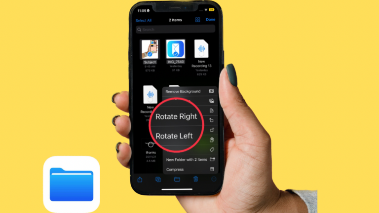 Как повернуть изображения в файлах Apple в iOS 17 на iPhone и iPad