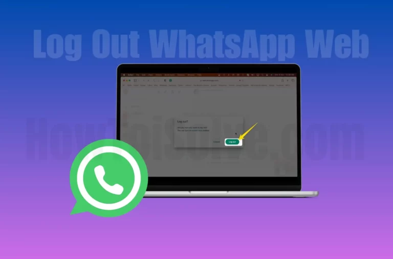 Как выйти из WhatsApp Web с iPhone, ПК (2024)