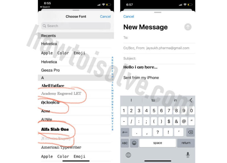 Как загрузить и установить пользовательские шрифты на iPhone (iOS 17.2.1)