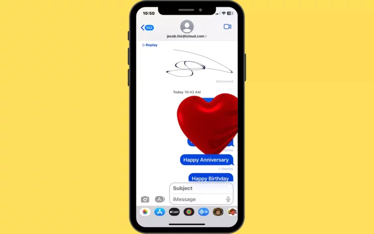 Как отправить эффект «Любовь/Сердце» в iMessage на iPhone, iPad, Mac